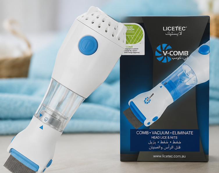 Anti Lice Metal Comb with 4 Filters | Stainless Steel Fine Tooth Head Lice & Nit Removal Comb