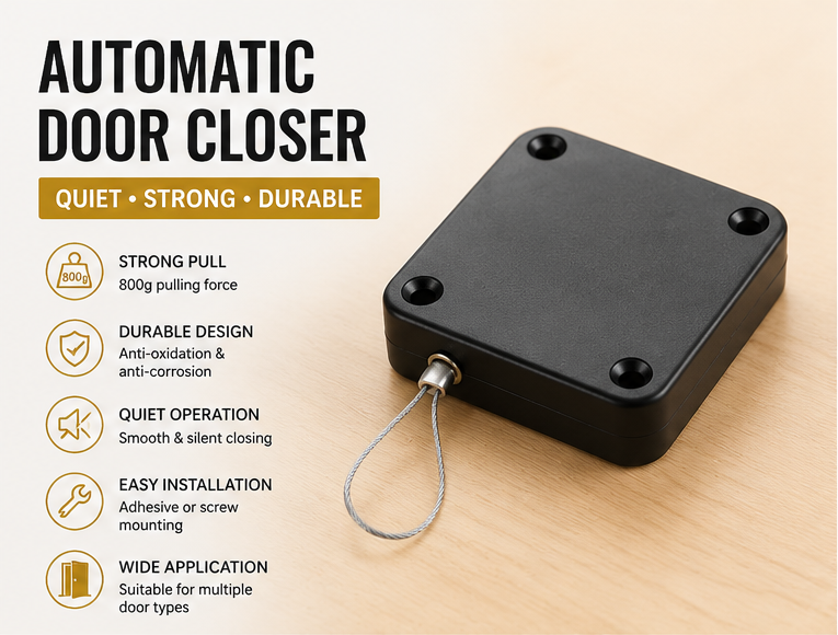 Automatic Sticky Door Closer | Open Door No More!