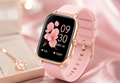A58 Plus 6 in 1 - Smartwatch For Women | Best Smart Watch For Girls | Perfect Gift - Pink