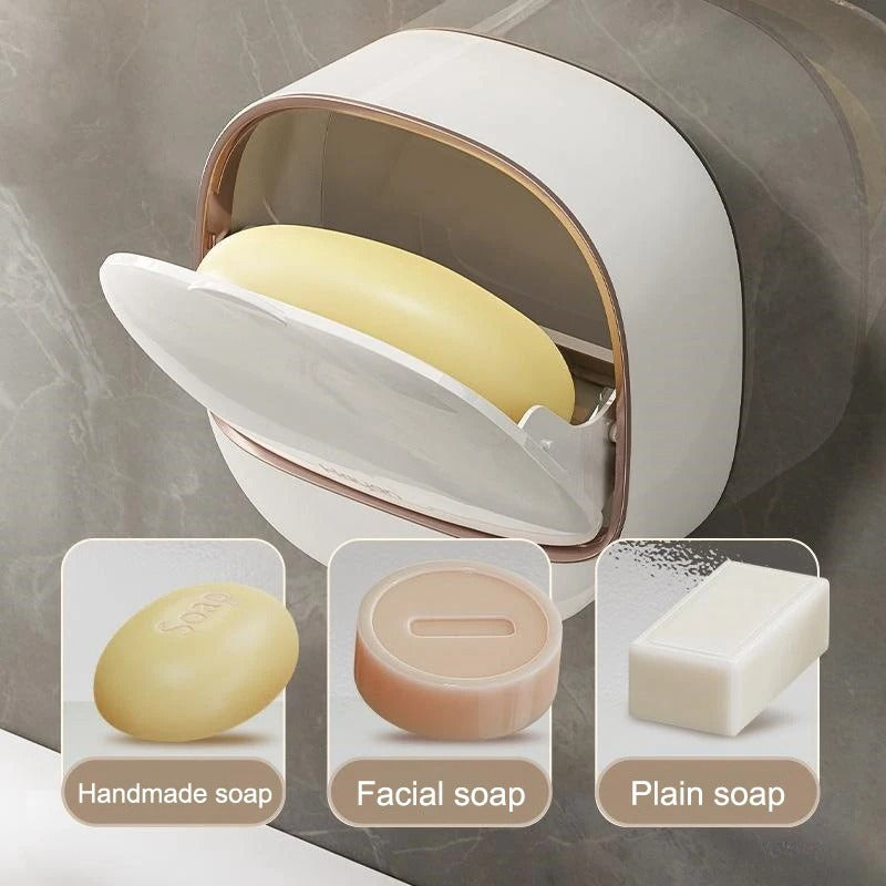 Soap Box Wall Mounted Light Luxury Soap Holder | Easy Cleaning | Random Colour