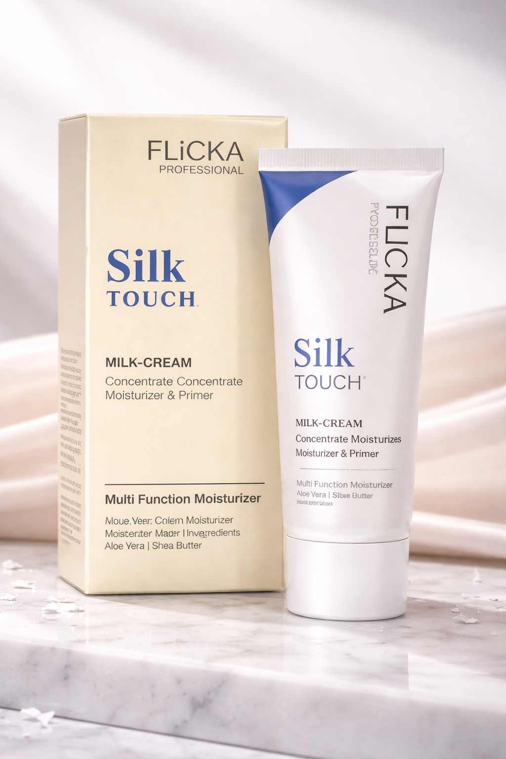 FLiCKA Silk Touch Milk Cream Moisturizer & Primer – 2-in-1 Hydrating Base | Aloe Vera & Shea Butter