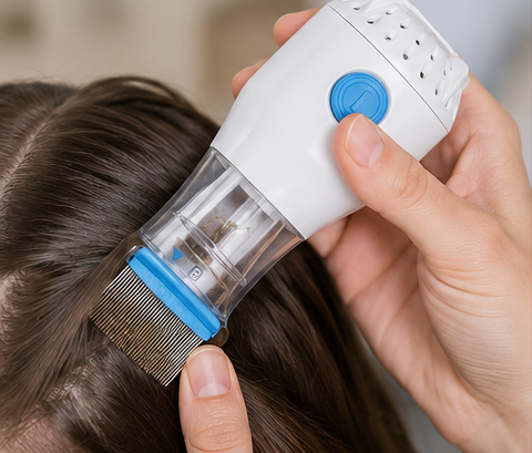 Anti Lice Metal Comb with 4 Filters | Stainless Steel Fine Tooth Head Lice & Nit Removal Comb